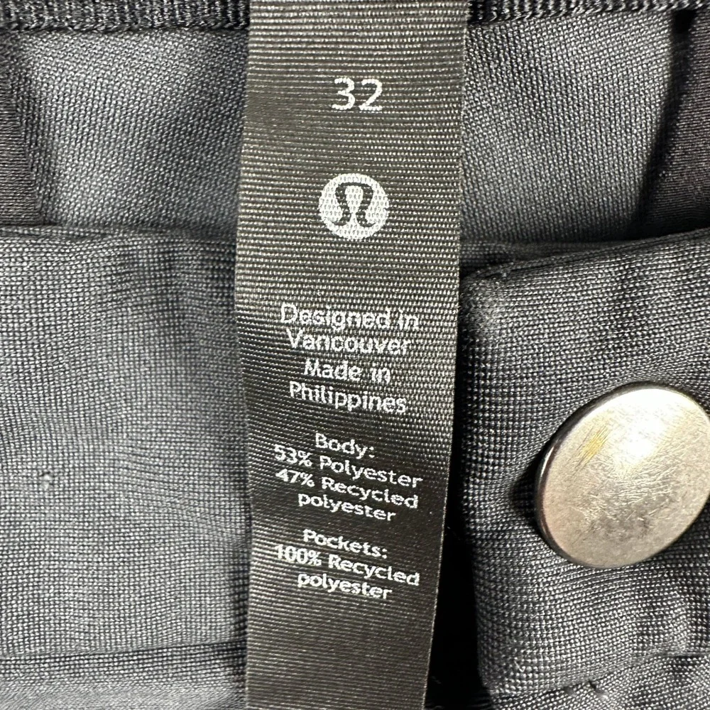 Lululemon Commission Slim-Fit Pant Mens Charcoal Grey Chino 32x29